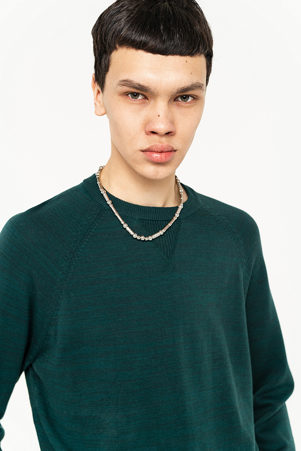 джемпер oversize хлопковый с рукавом реглан - цвет зеленый - 6