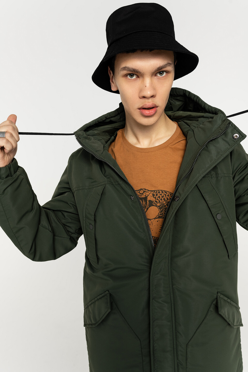 куртка мужская - цвет зеленый - 1