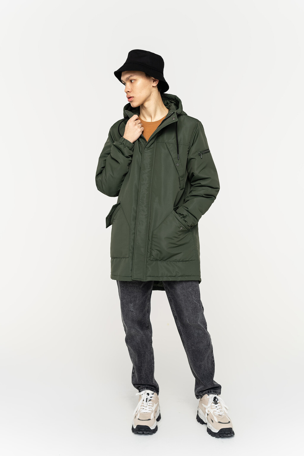 куртка мужская - цвет зеленый - 3