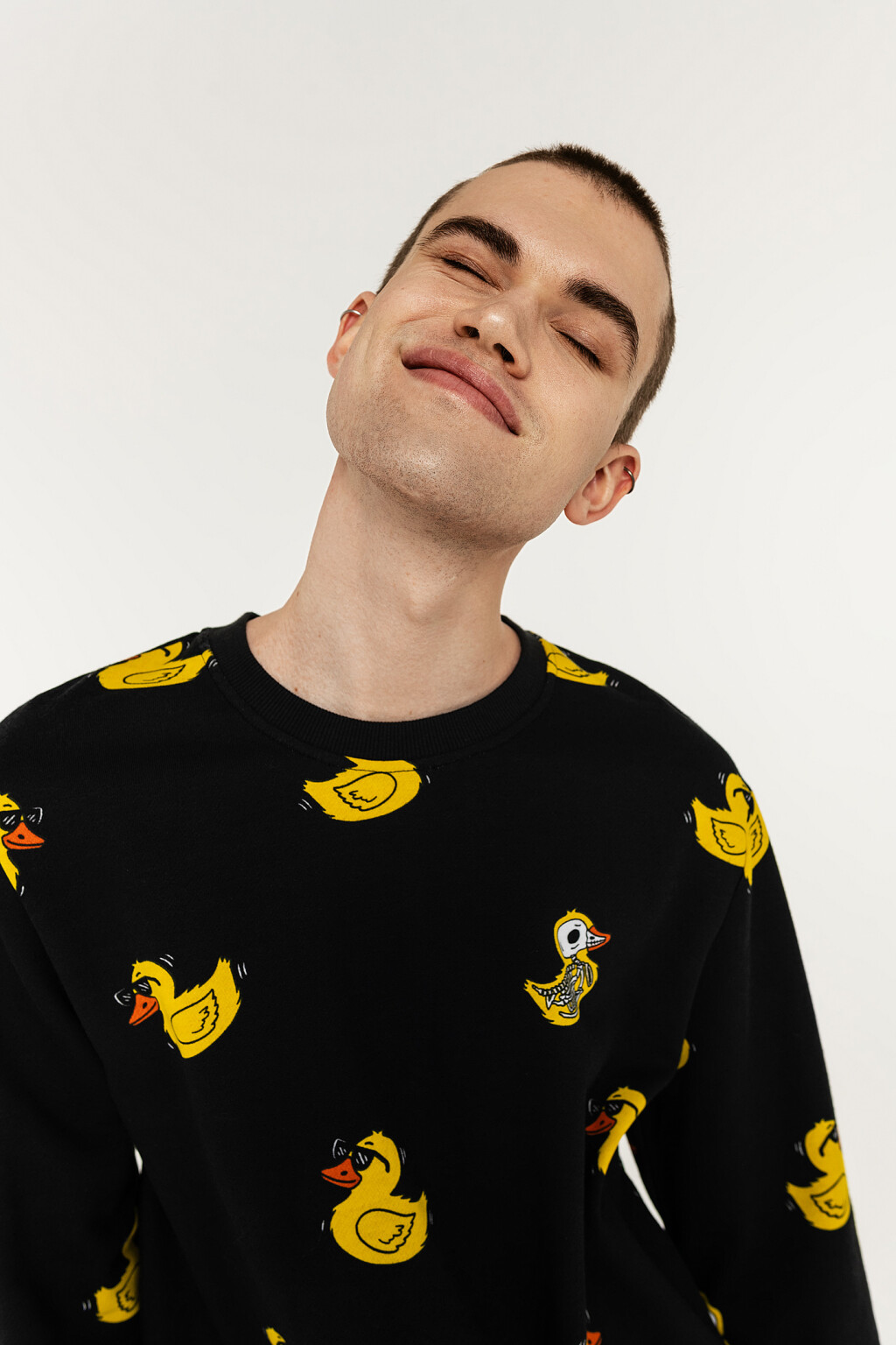 джемпер мужской - цвет черный - 1