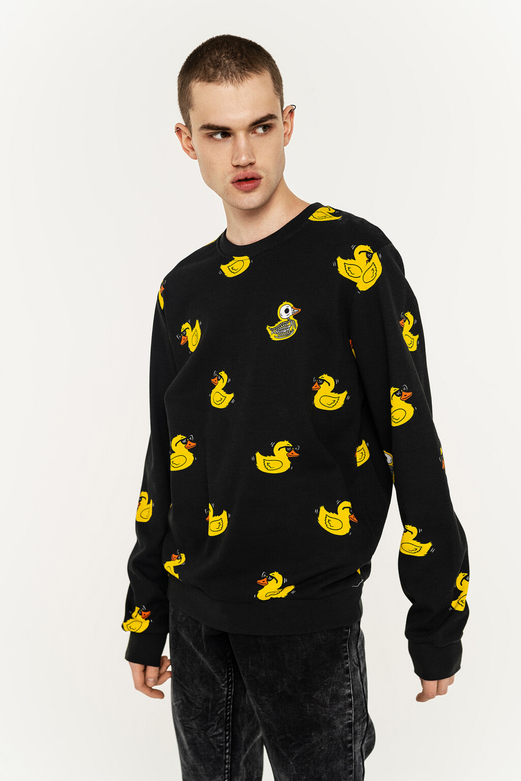 джемпер мужской - цвет черный - 2