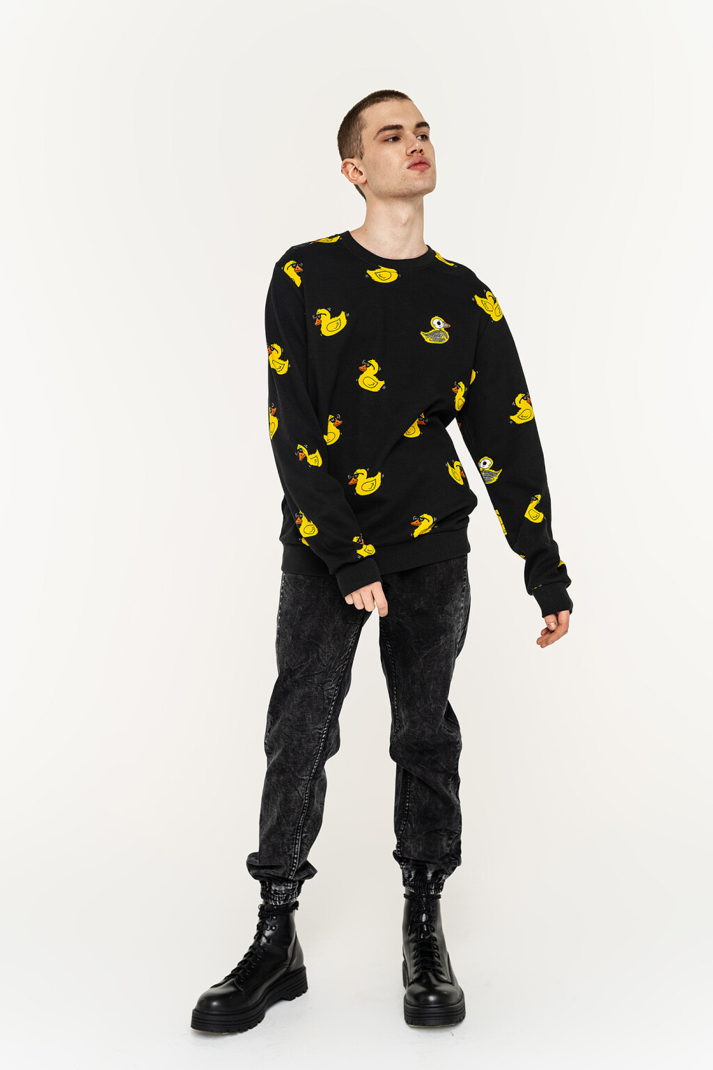 джемпер мужской - цвет черный - 3