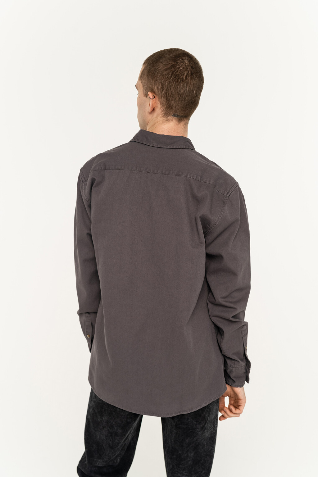 верхняя сорочка - цвет серый - 6