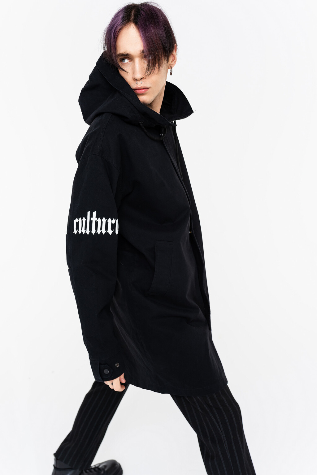 куртка мужская - цвет черный - 1