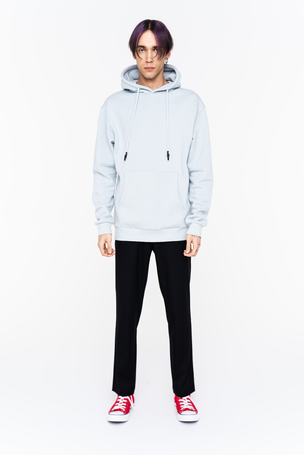 брюки муж. - цвет черный - 1