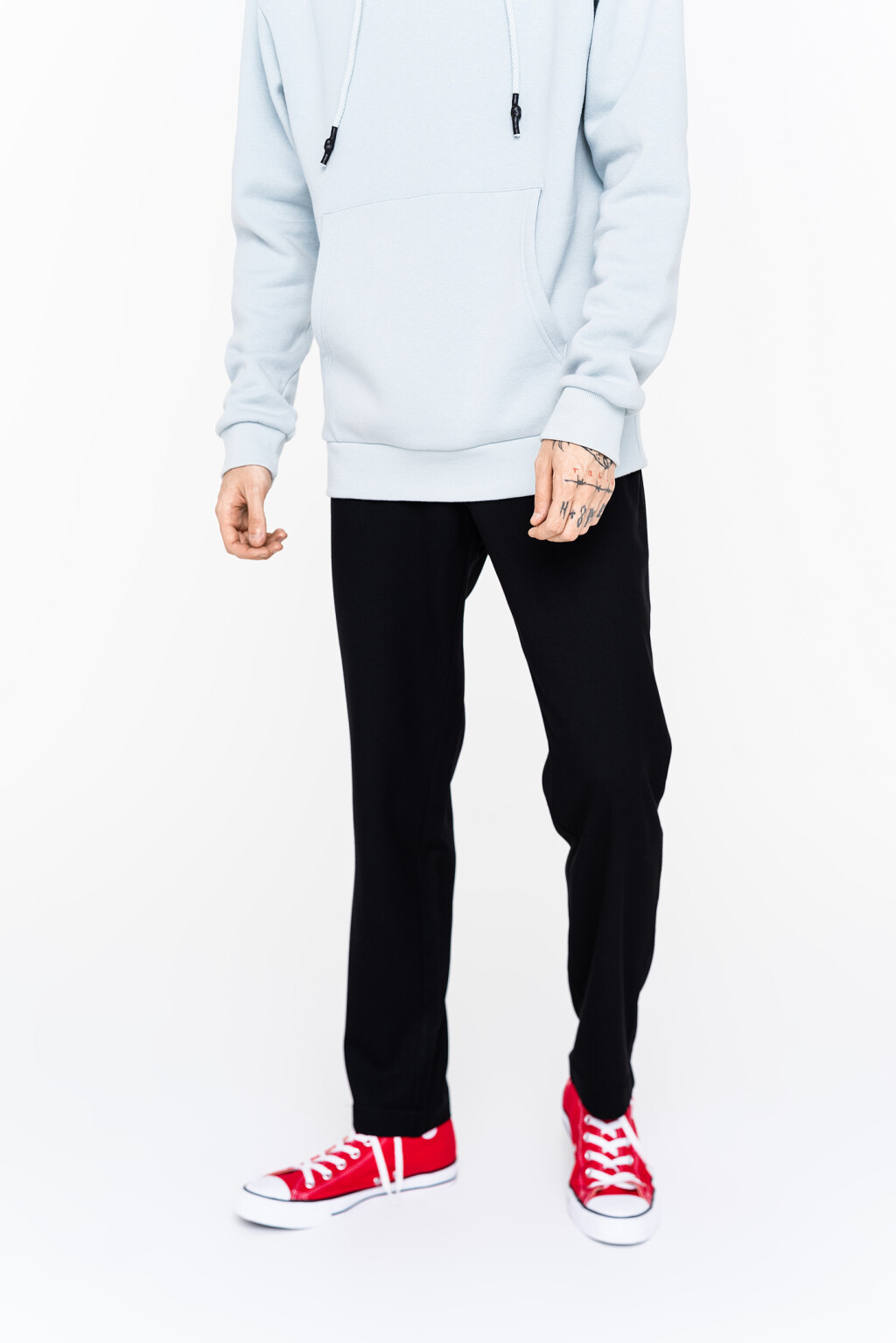 брюки муж. - цвет черный - 2