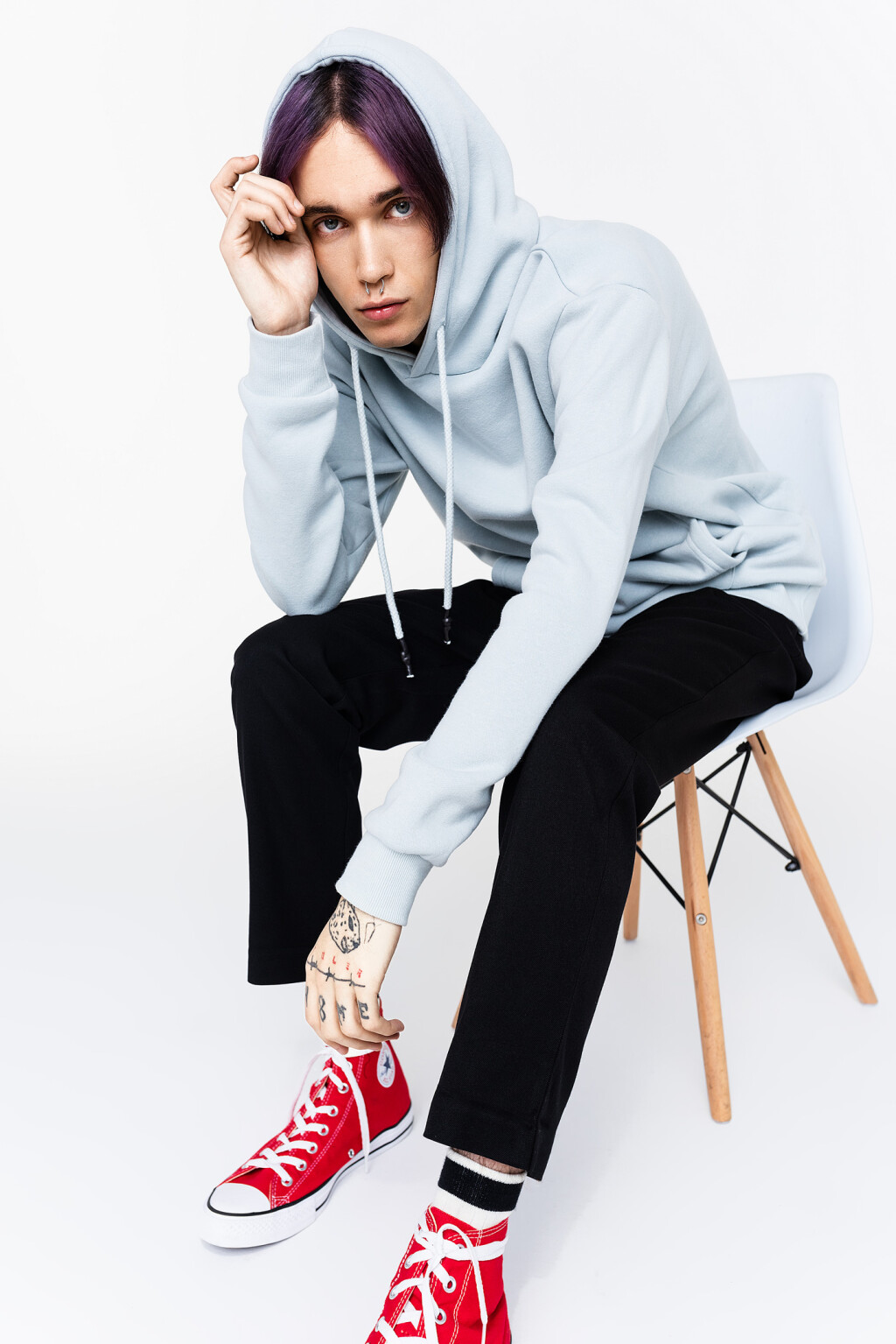 брюки муж. - цвет черный - 3