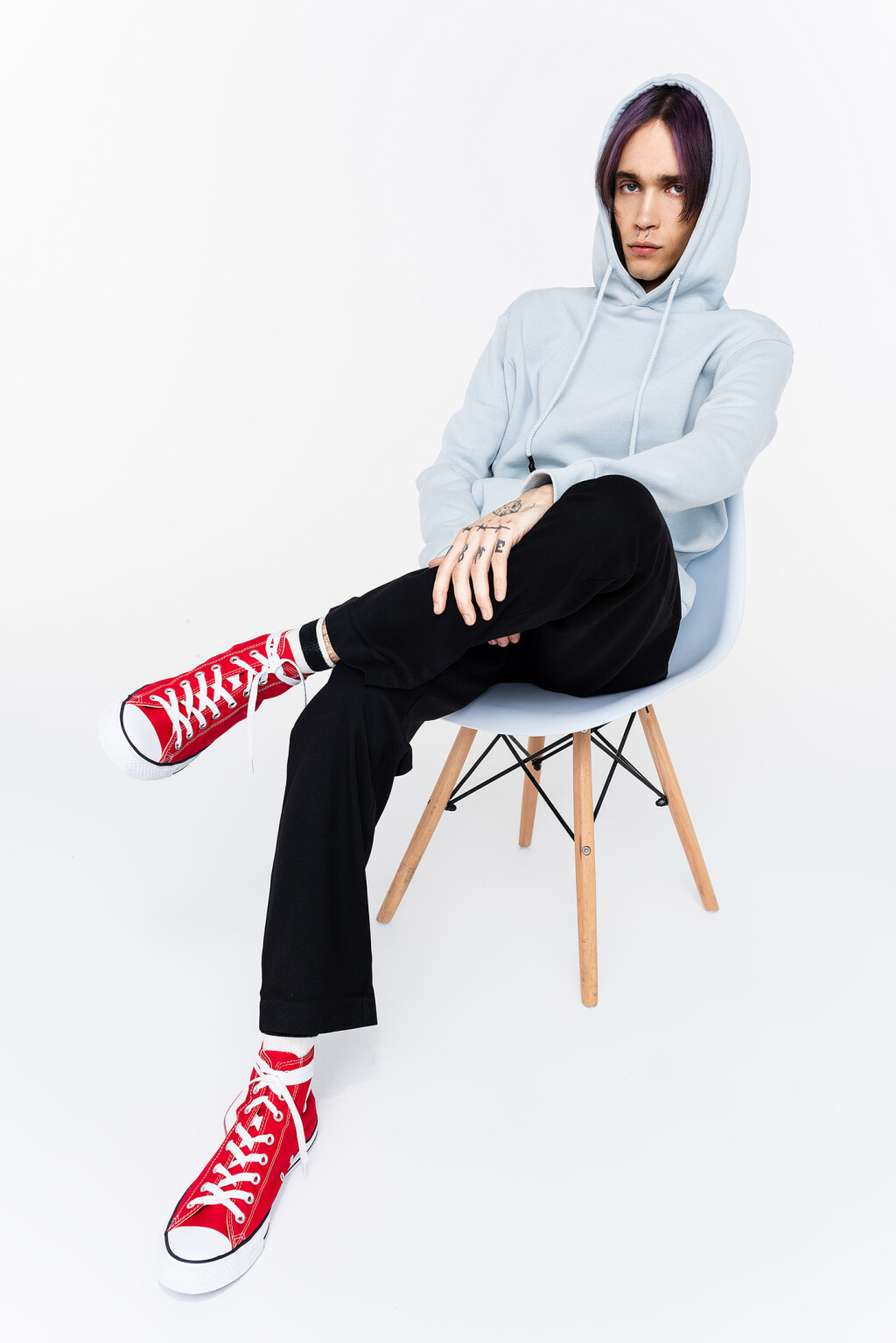 брюки муж. - цвет черный - 5