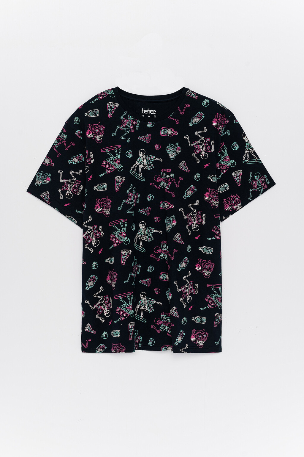 футболка мужская - цвет синий - 1