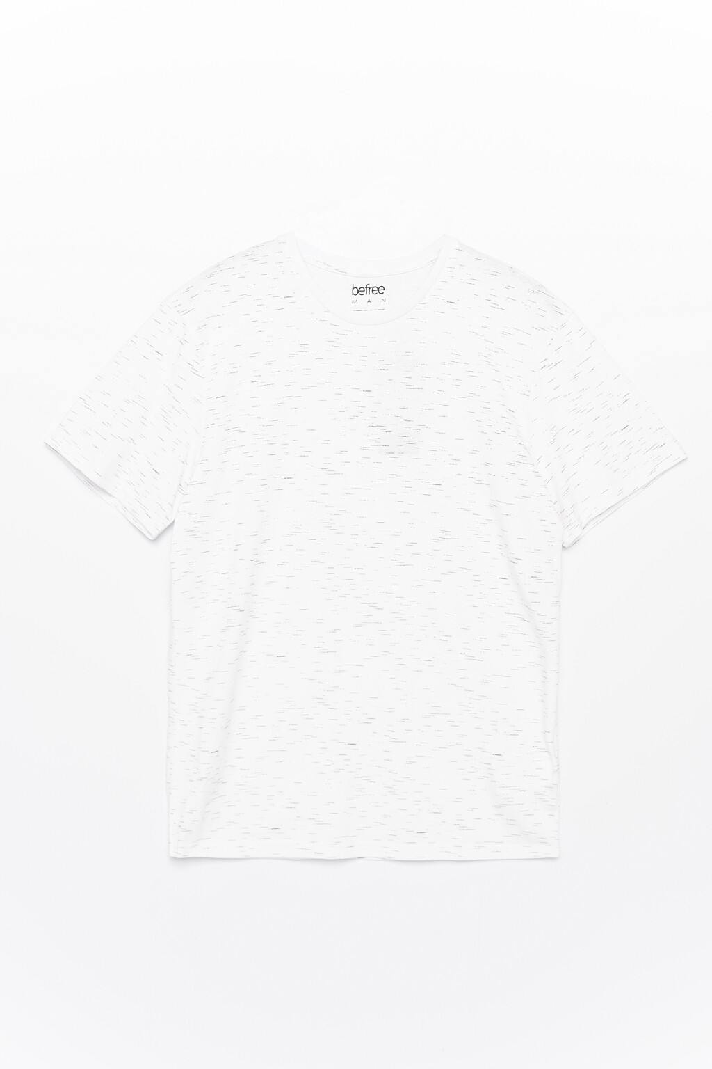 Футболка хлопковая с эффектом потертости - цвет белый - 1