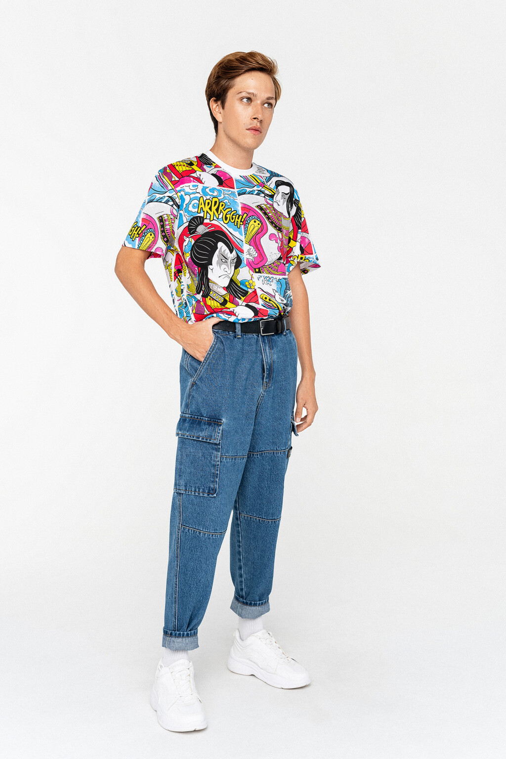 брюки джинсовые мужские - цвет голубой - 2