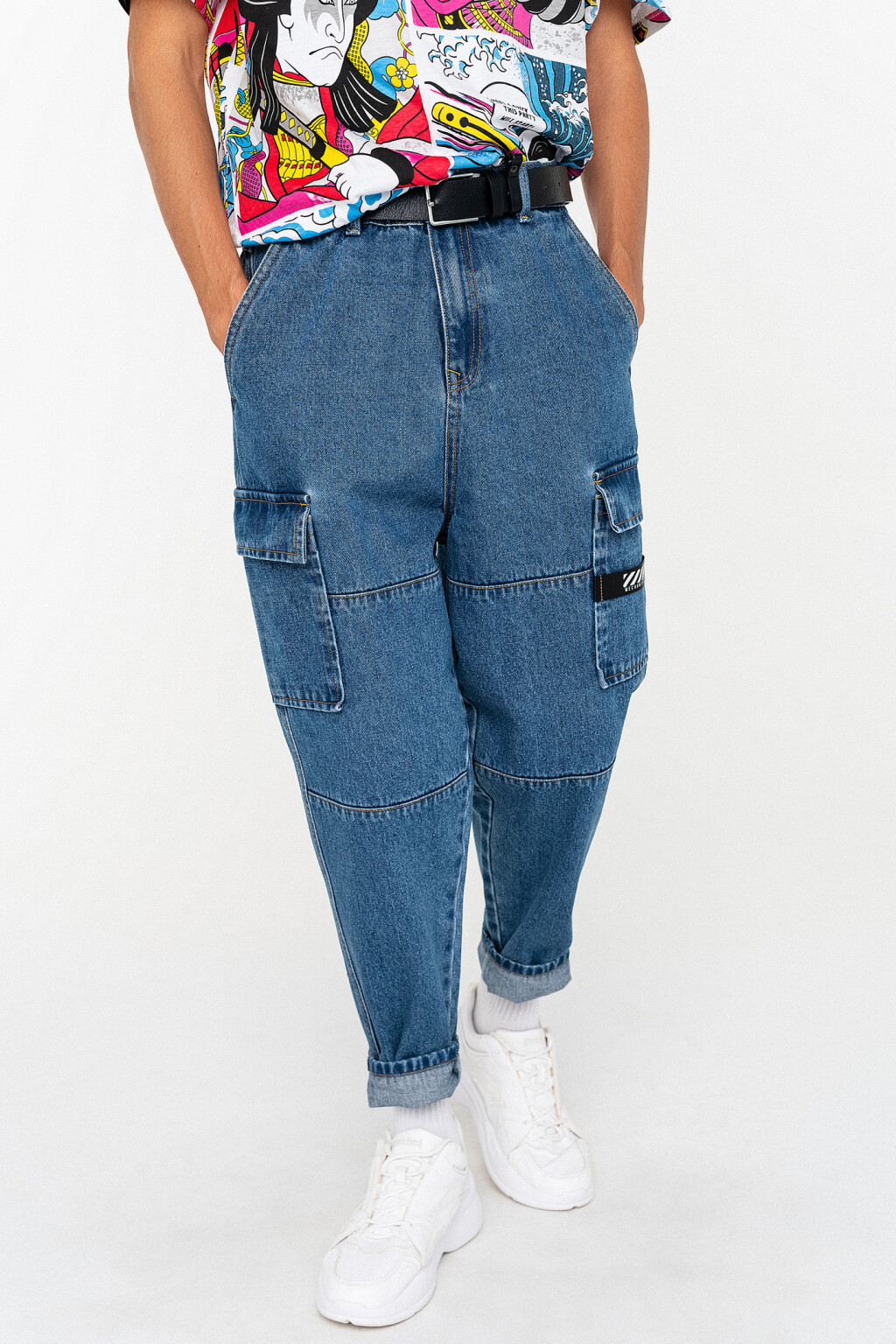 брюки джинсовые мужские - цвет голубой - 3