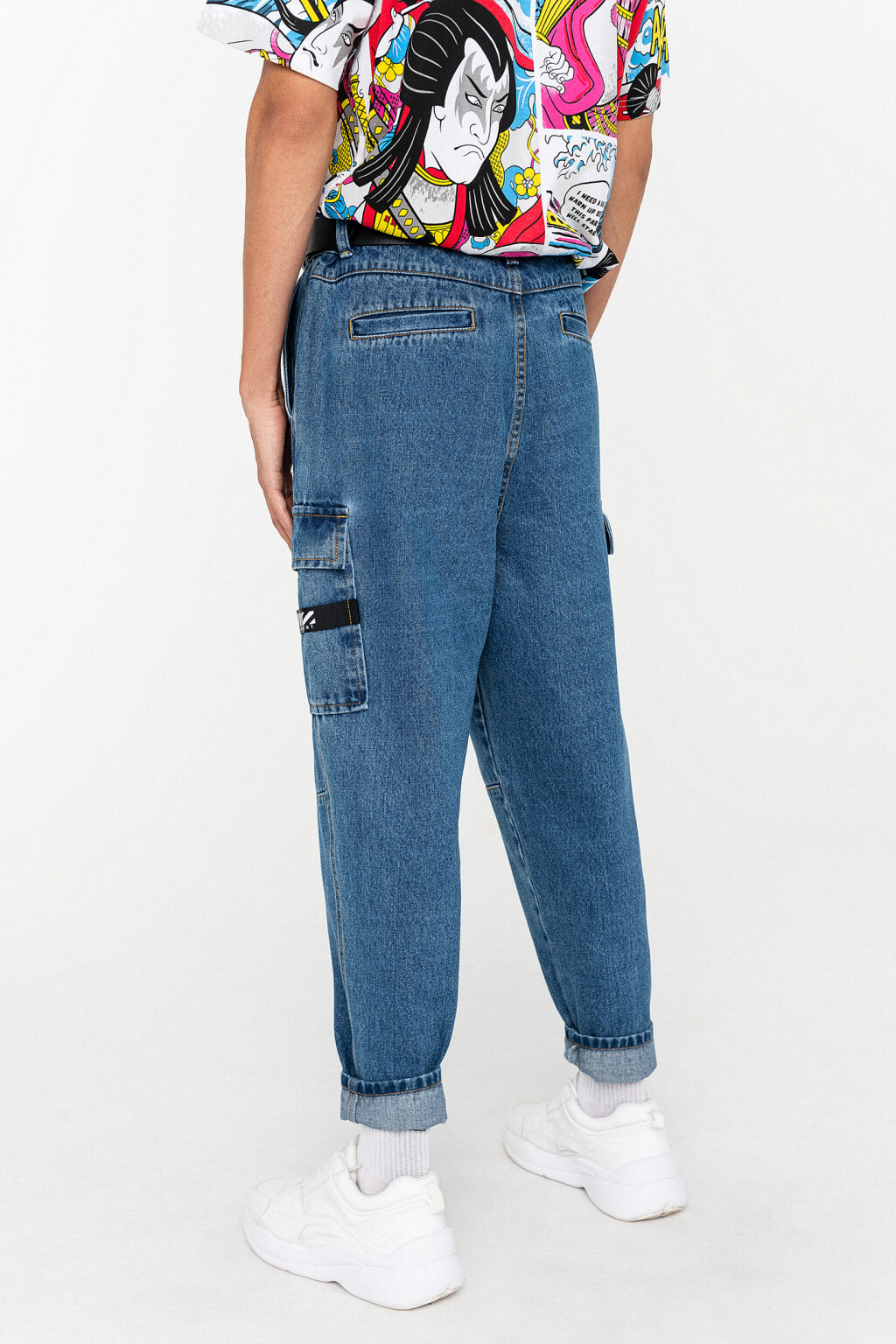 брюки джинсовые мужские - цвет голубой - 4