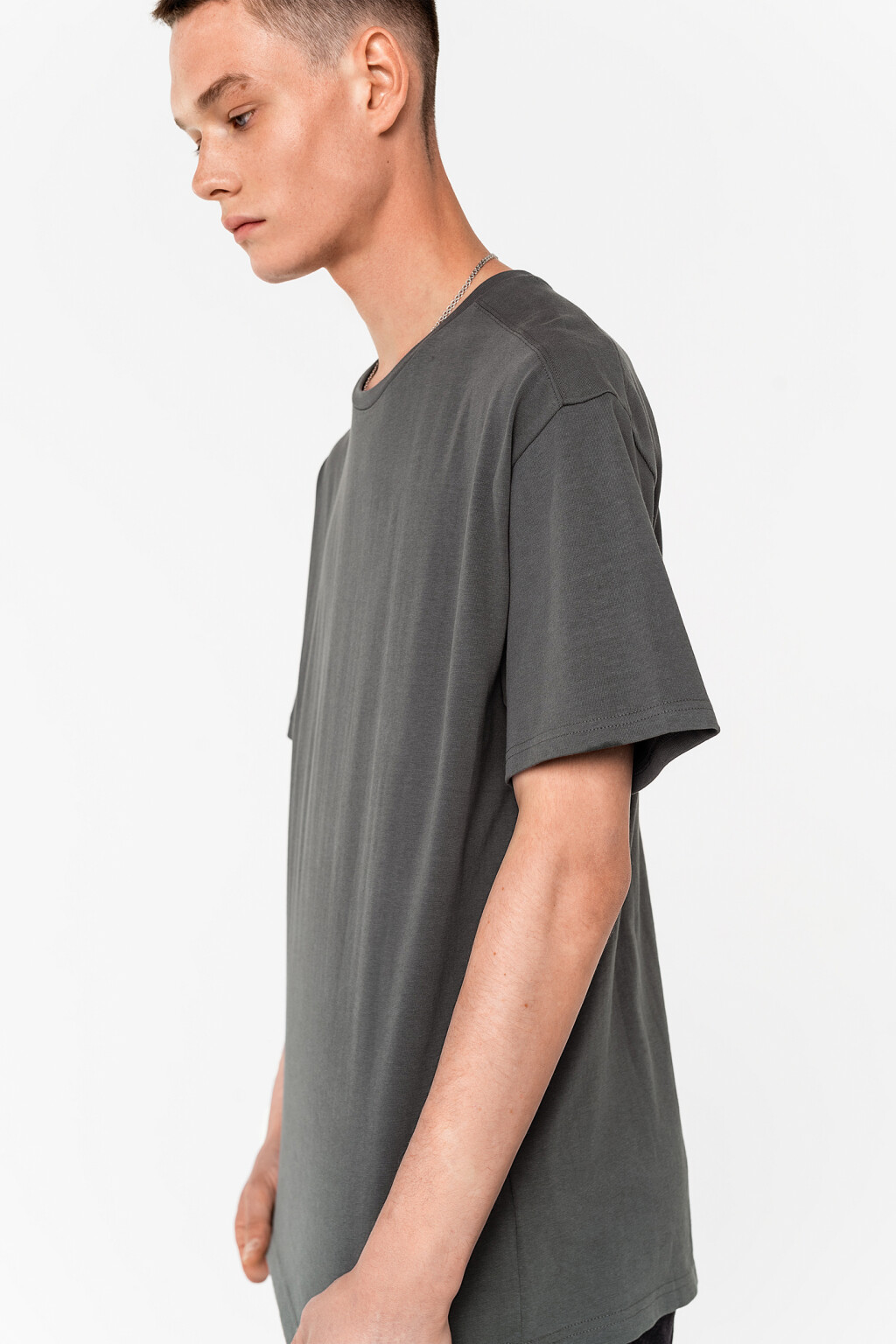 Футболка хлопковая oversize - цвет зеленый - 2