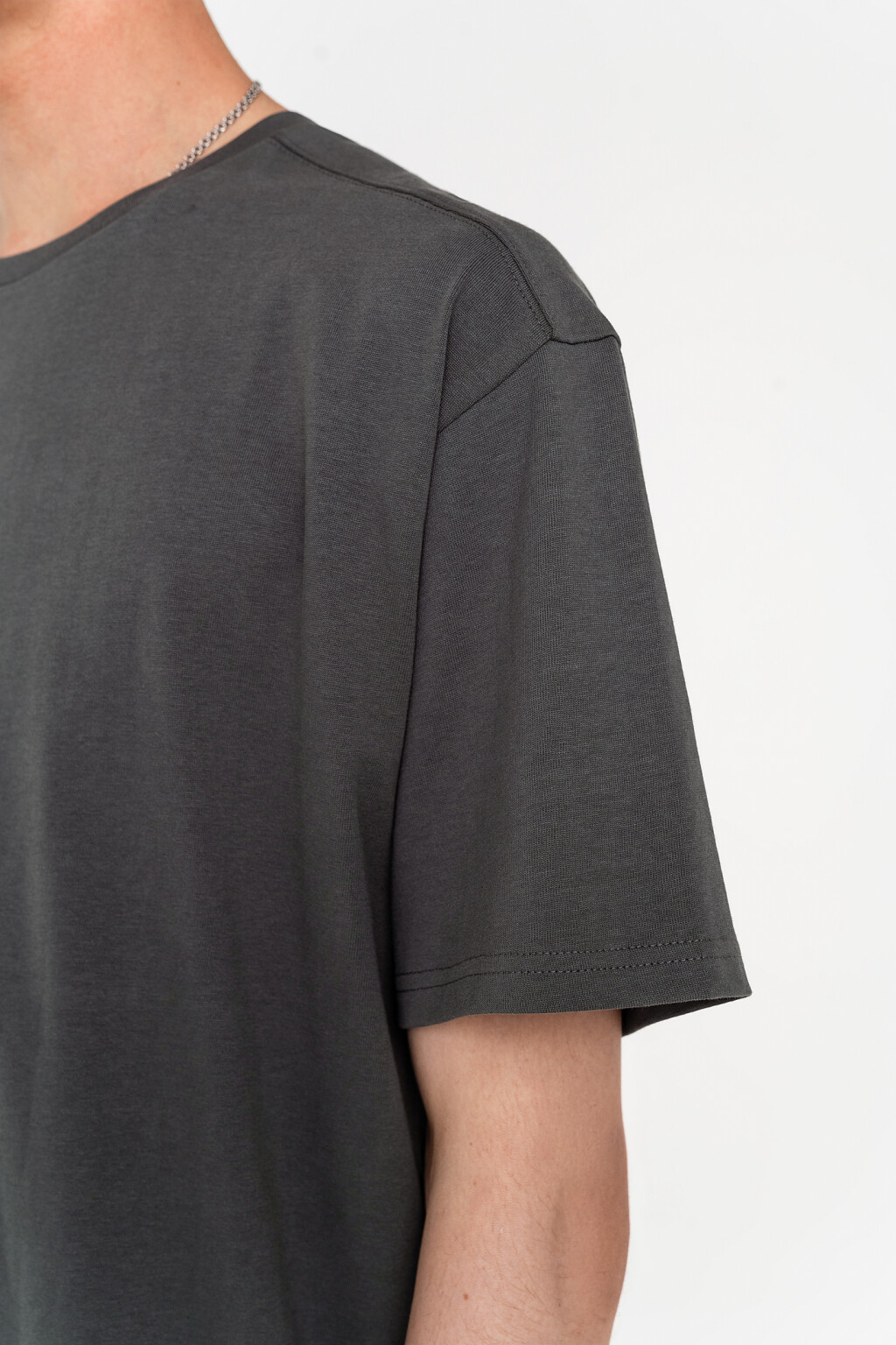 Футболка хлопковая oversize - цвет зеленый - 3