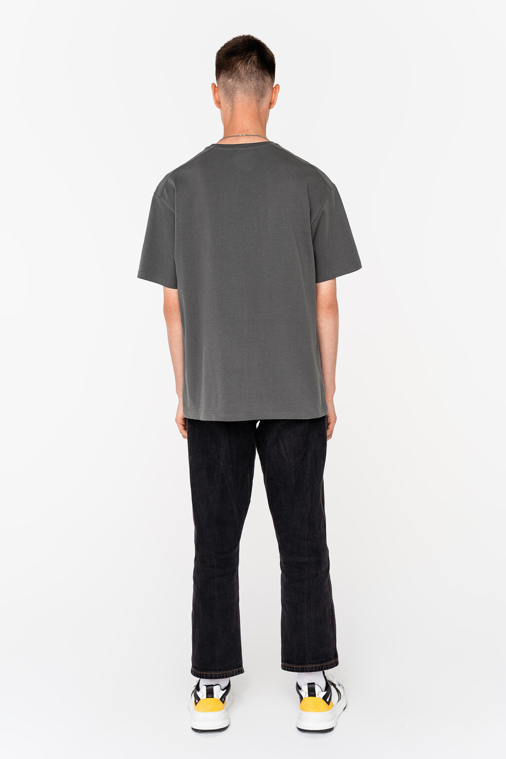 Футболка хлопковая oversize - цвет зеленый - 4