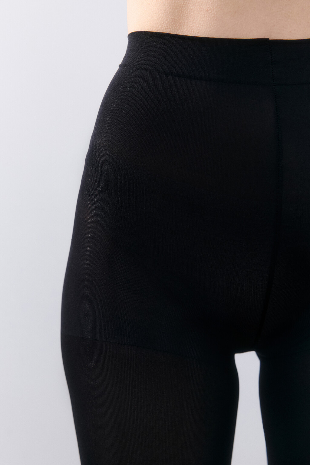 Колготки теплые 100 den - цвет черный - 3