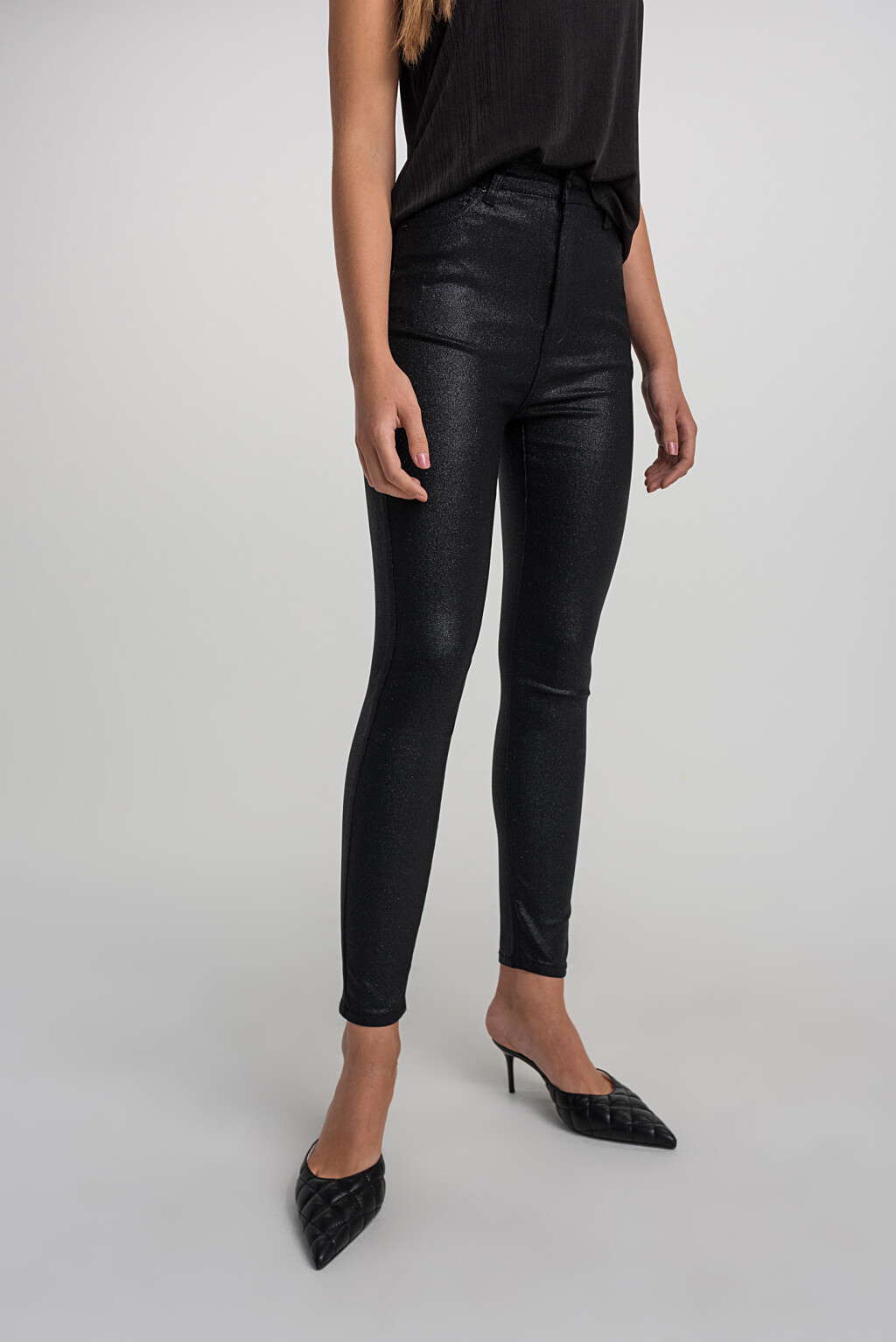 брюки - цвет черный - 3