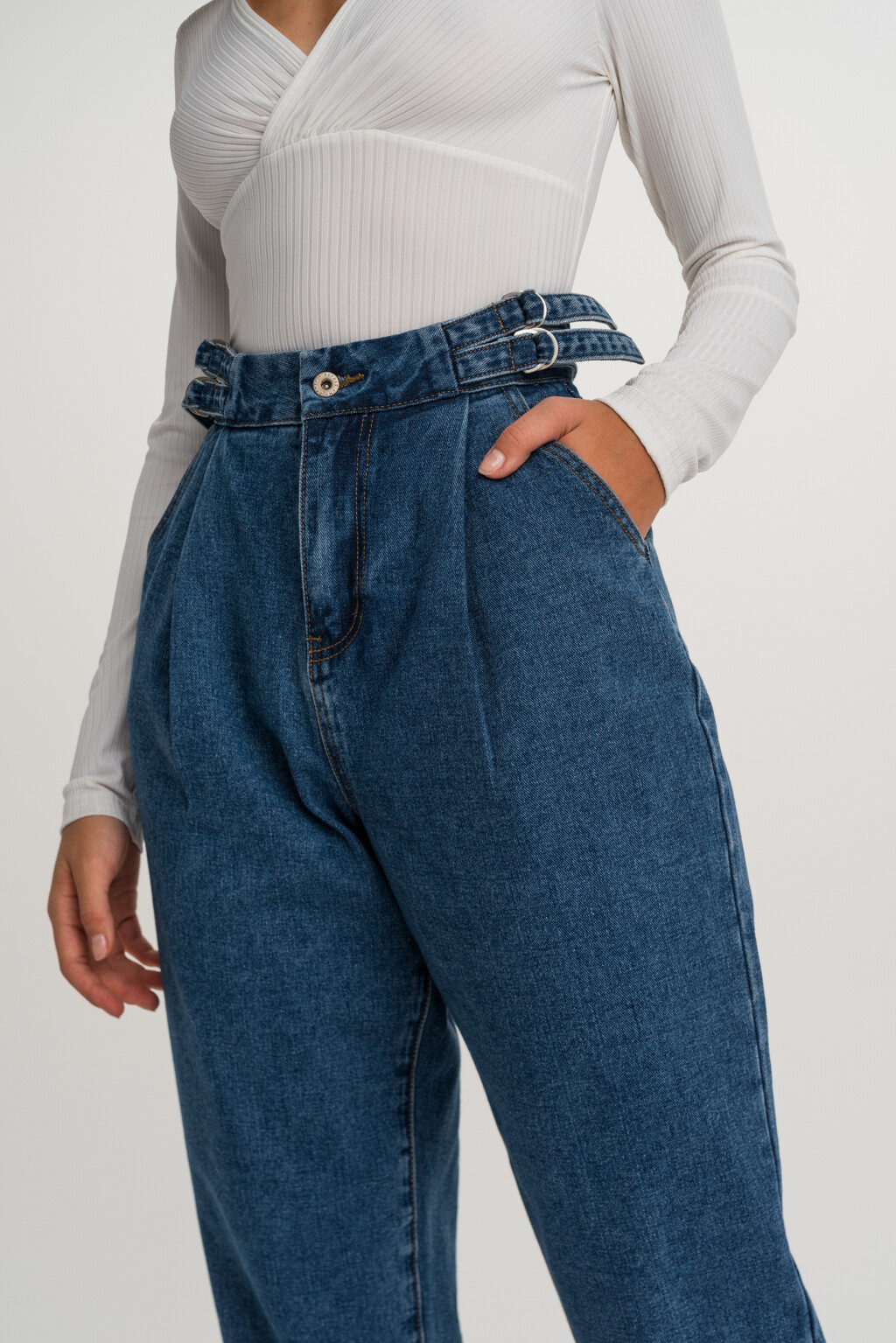 джинсы - цвет голубой - 5