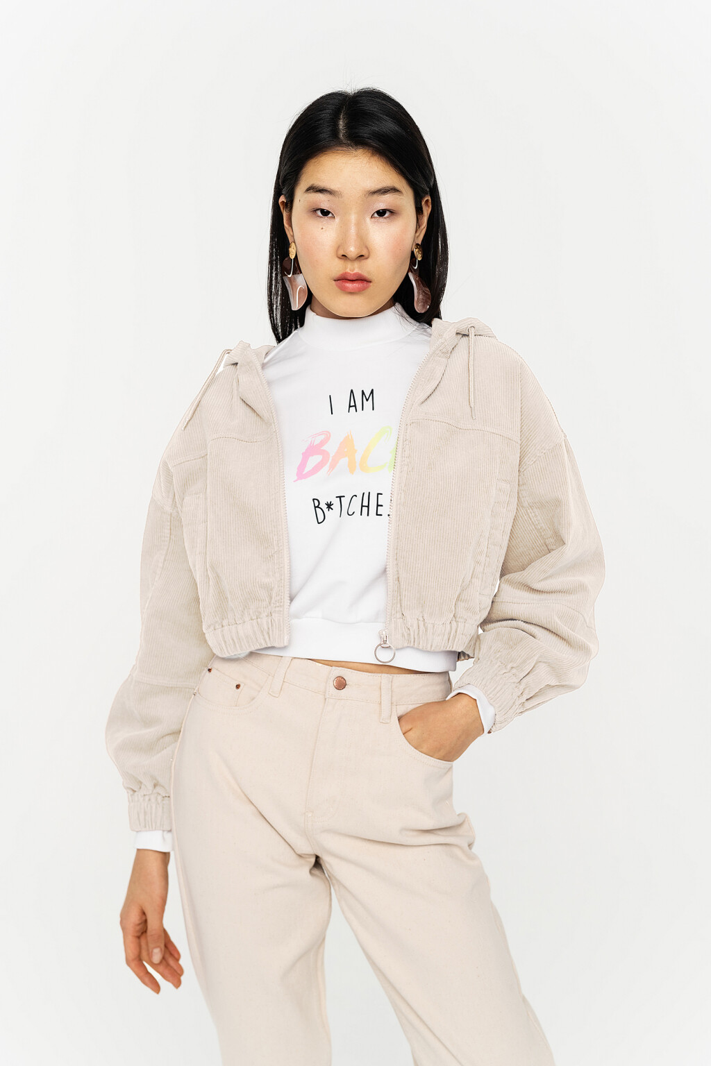 куртка женская - цвет бежевый - 1