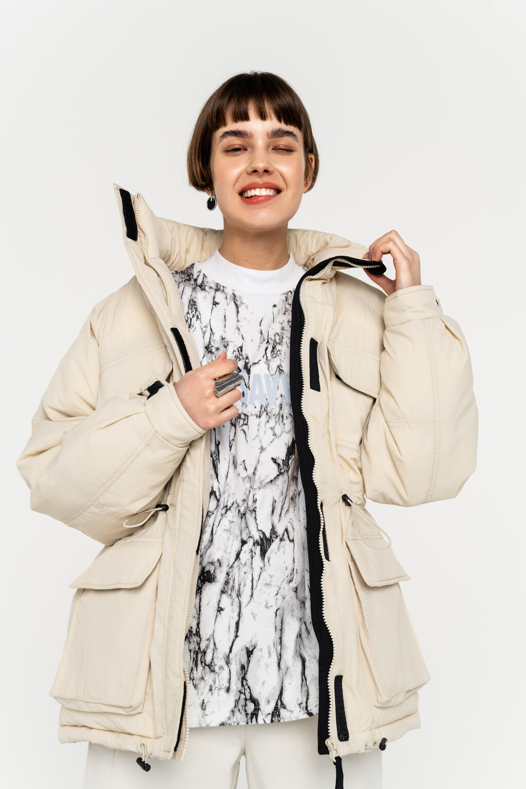 куртка женская - цвет бежевый - 3