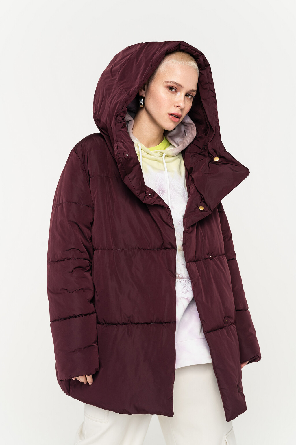 куртка женская - цвет бордовый - 1