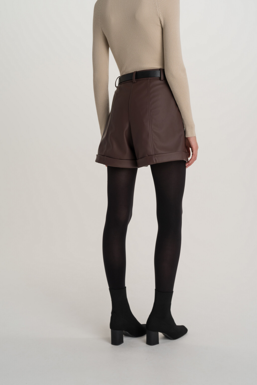 шорты женские - цвет коричневый - 5