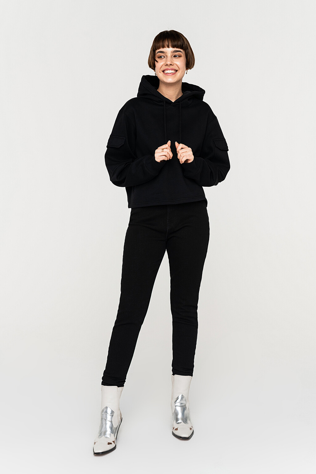 джинсы - цвет черный - 1