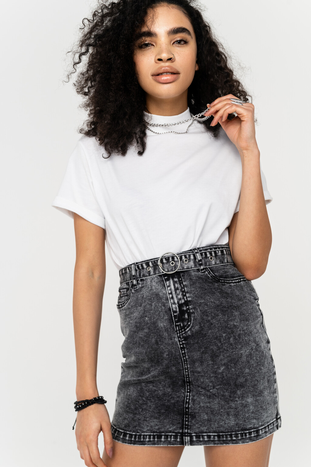 футболка женская - цвет белый - 1