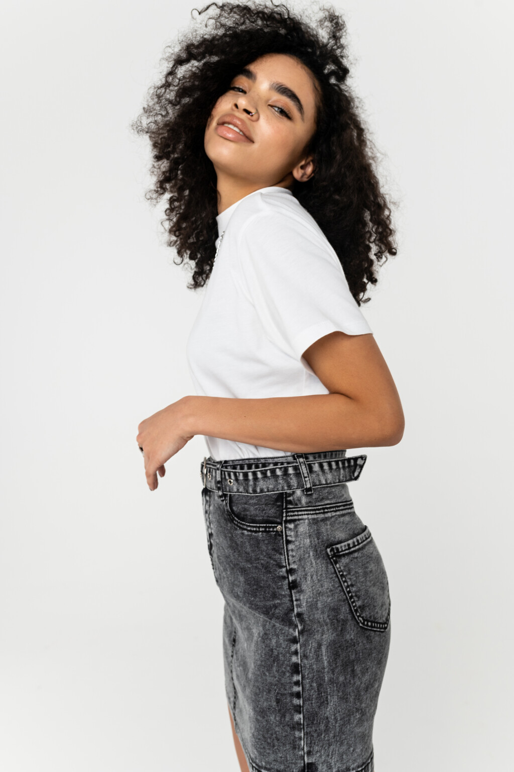 футболка женская - цвет белый - 2