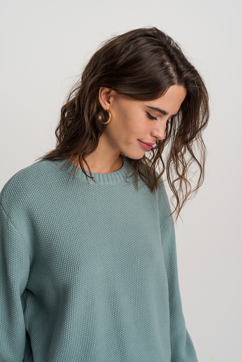 джемпер женский - цвет голубой - 5