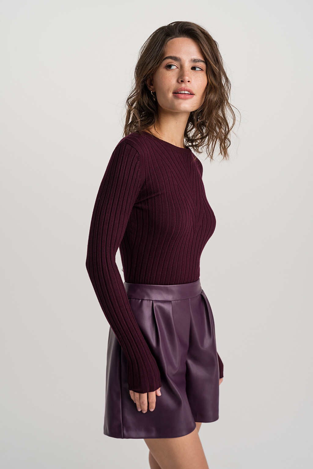 джемпер женский - цвет бордовый - 1