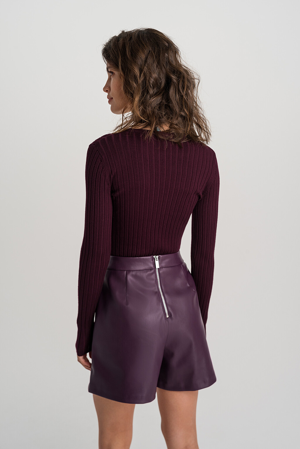 джемпер женский - цвет бордовый - 4