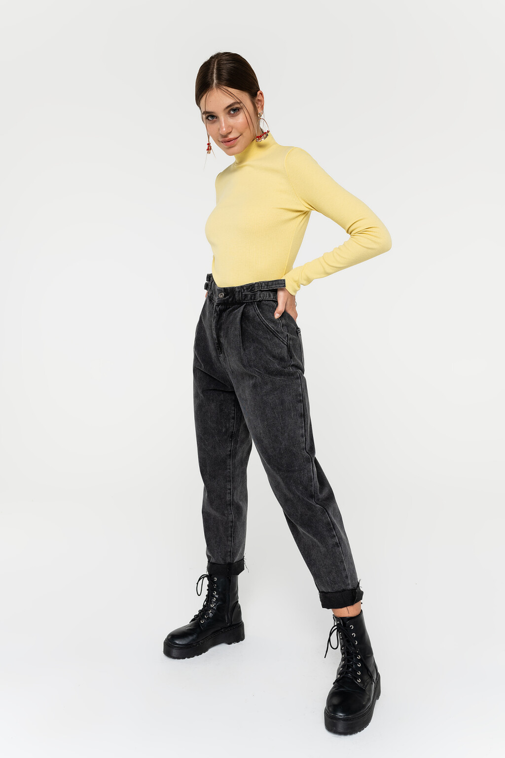 свитер женский - цвет желтый - 2