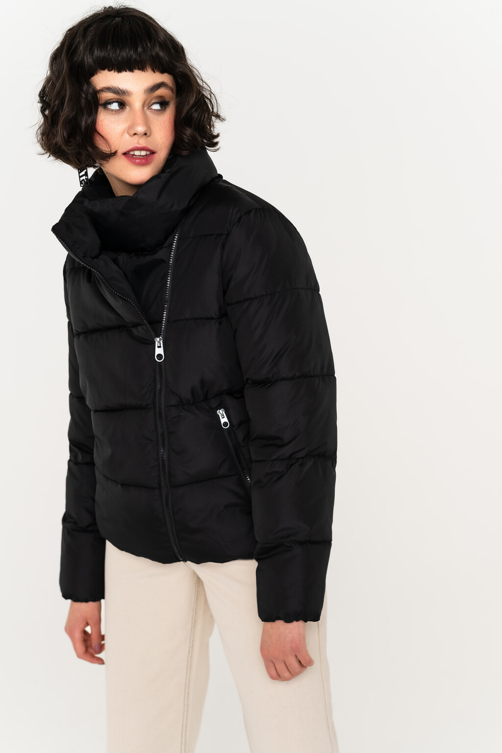 куртка женская - цвет черный - 4