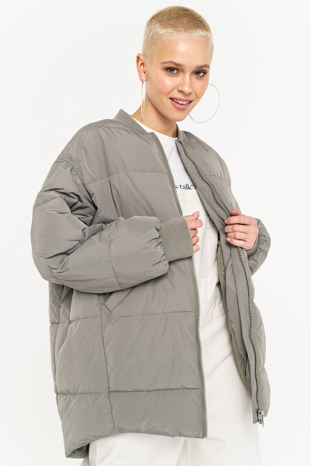 куртка женская - цвет зеленый - 4