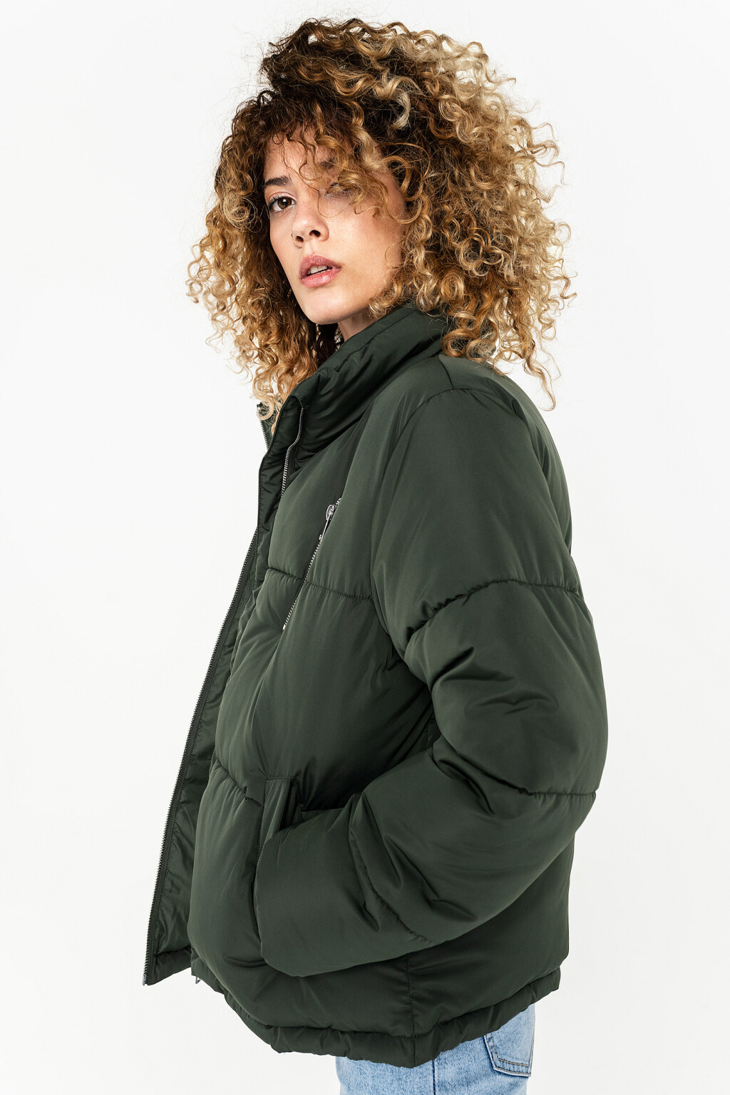куртка женская - цвет зеленый - 1