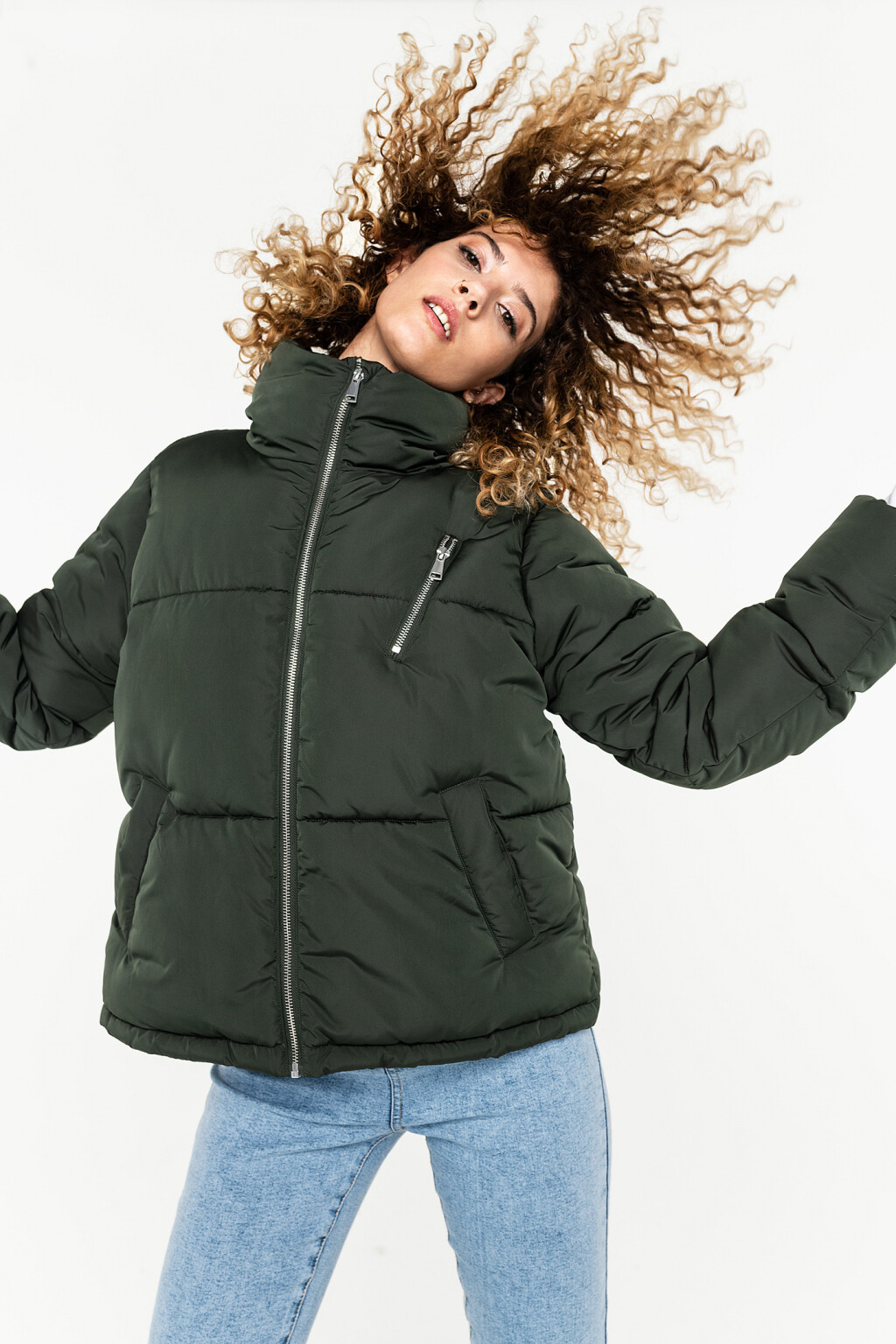 куртка женская - цвет зеленый - 5