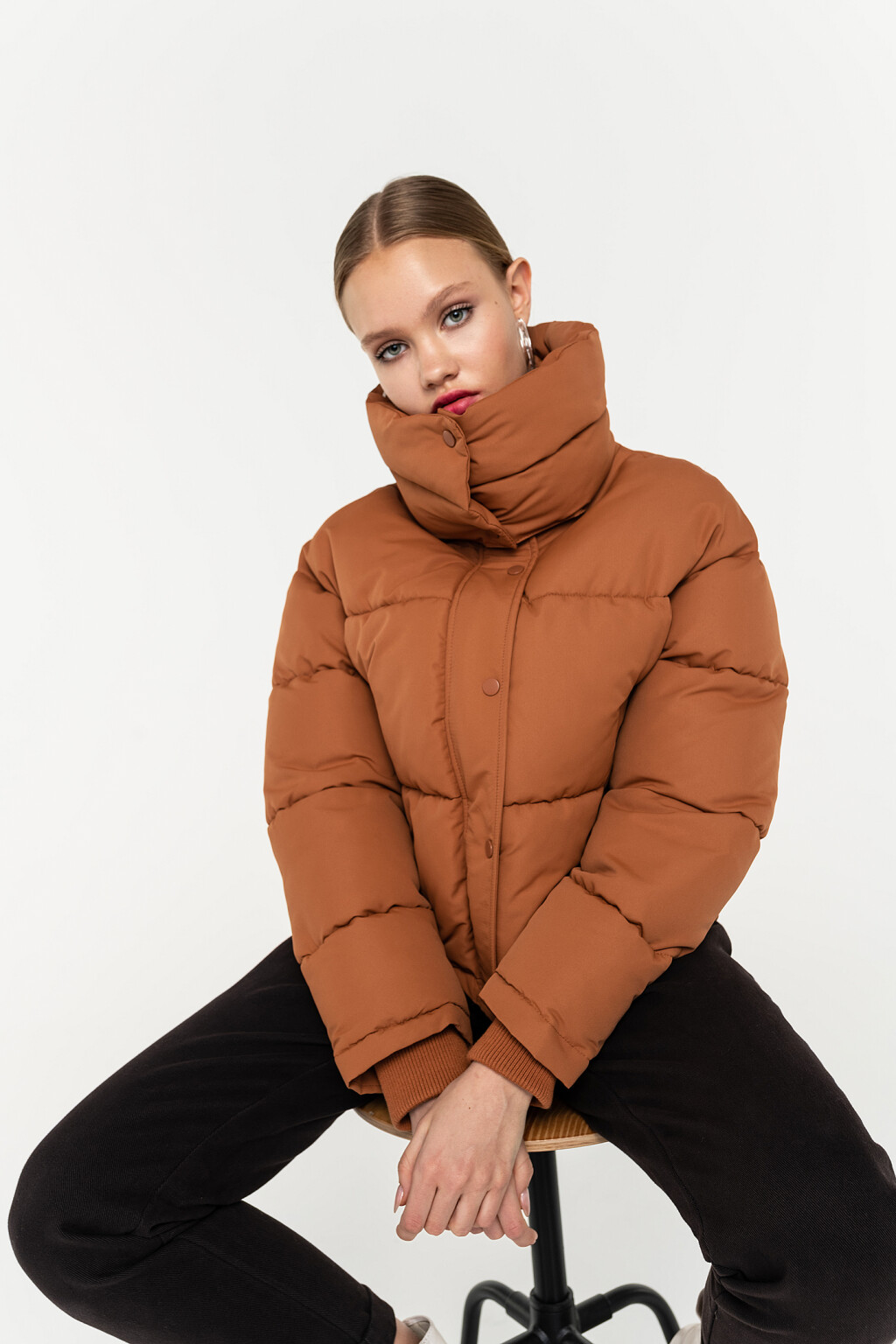 куртка женская - цвет коричневый - 1