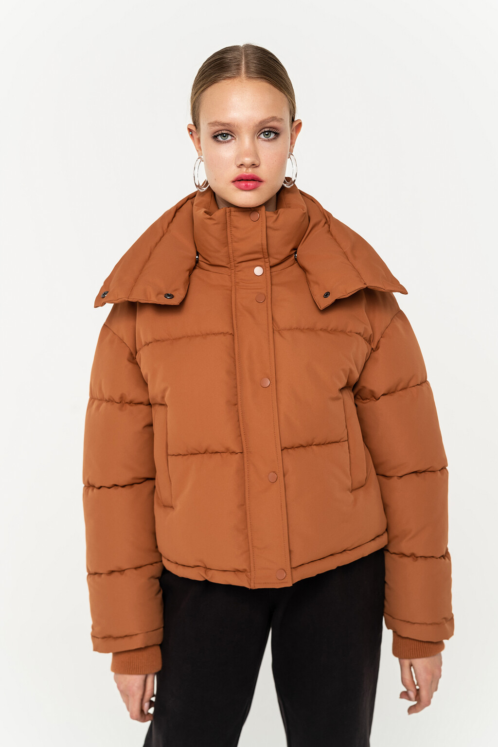куртка женская - цвет коричневый - 3