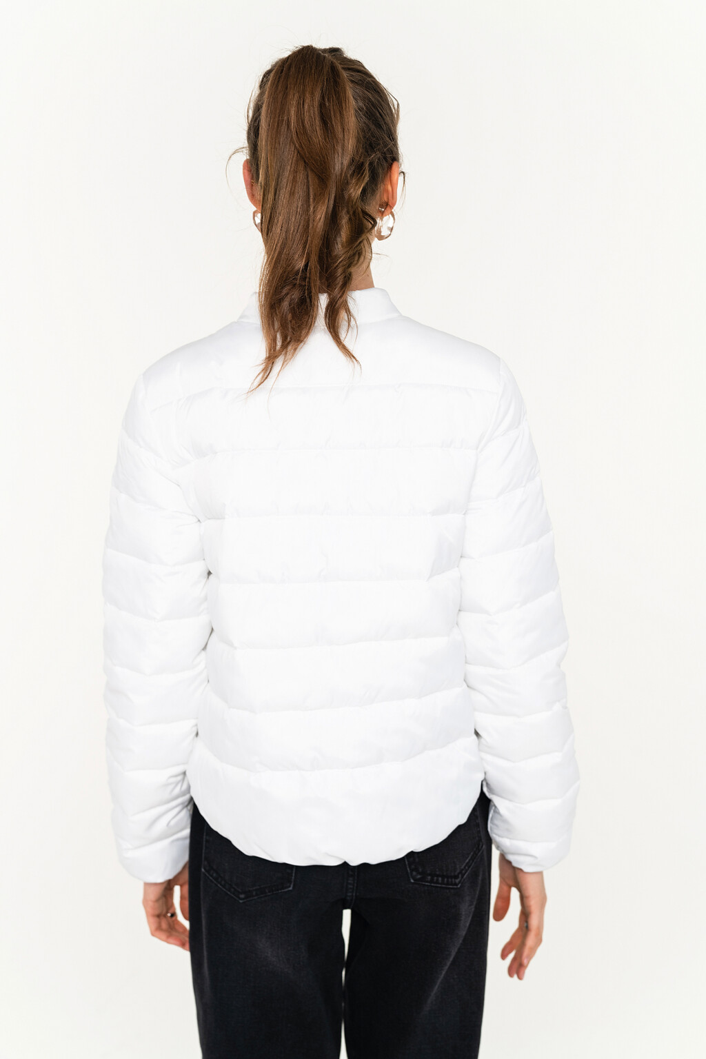 куртка женская - цвет белый - 5