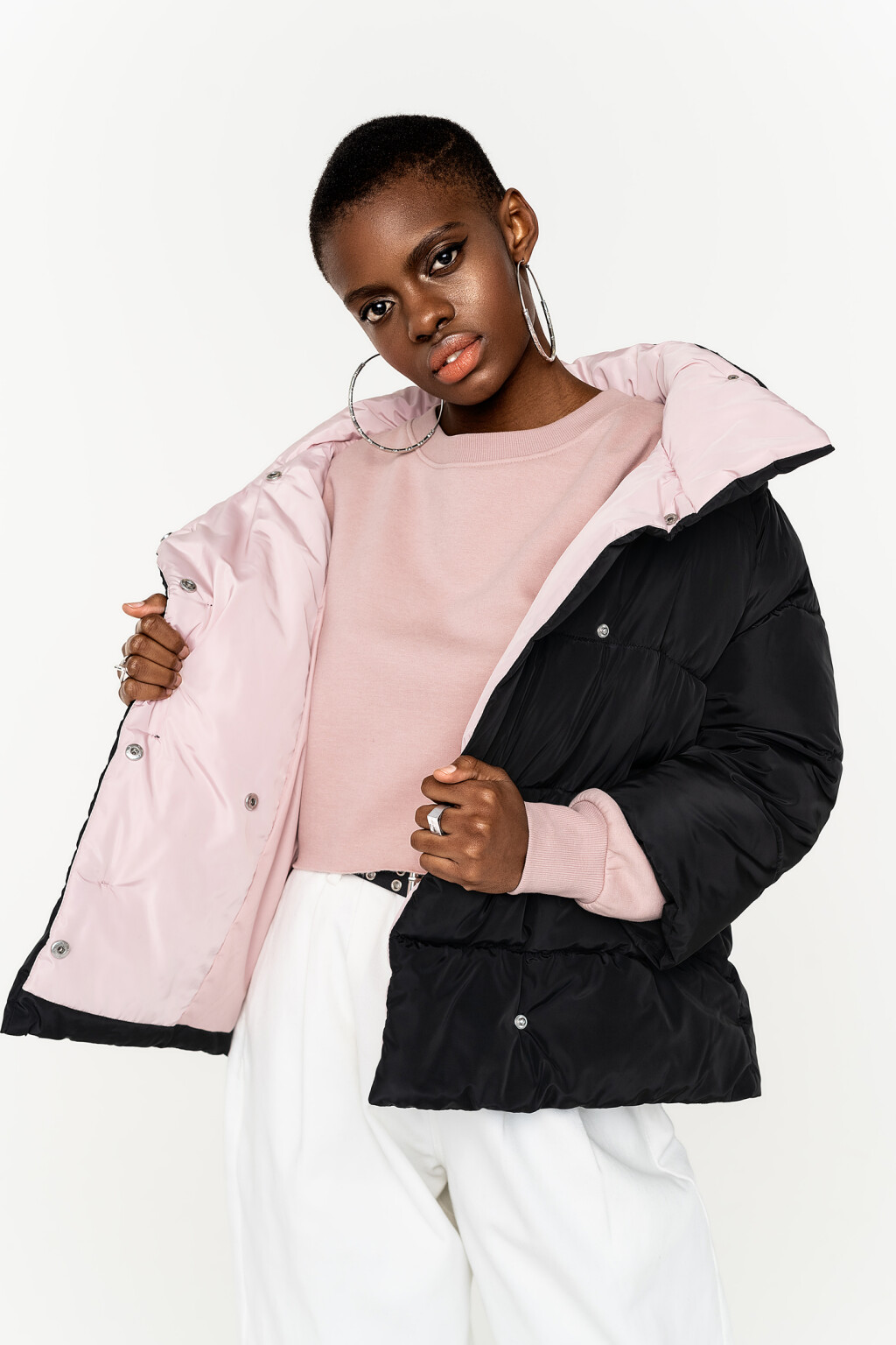 куртка женская - цвет черный - 3