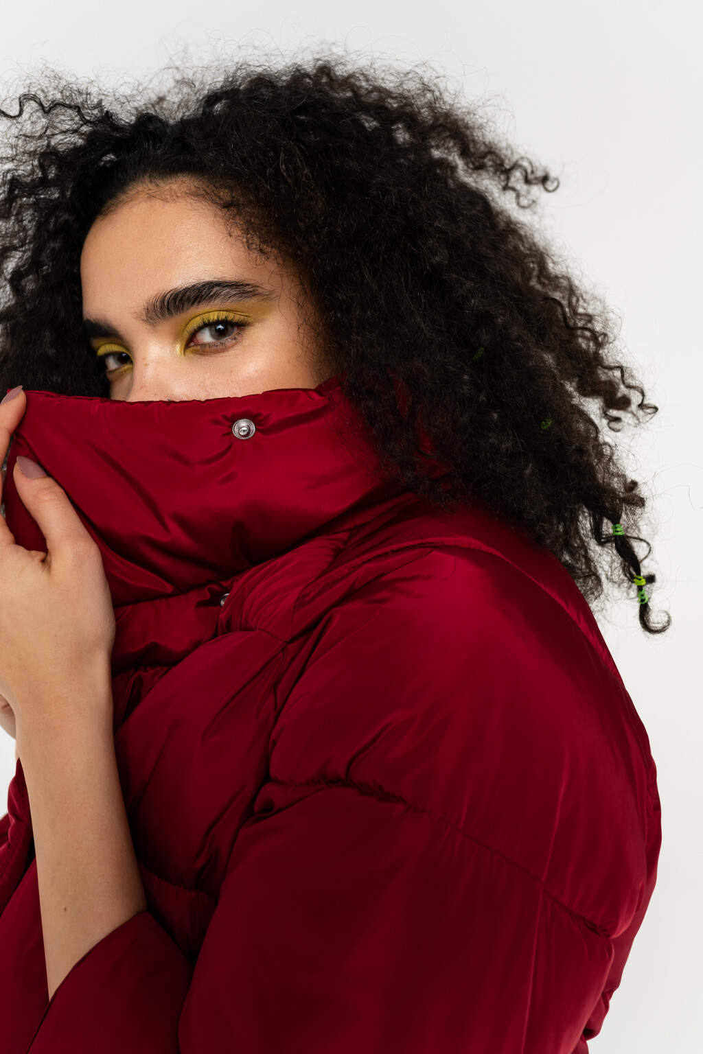 куртка женская - цвет бордовый - 2