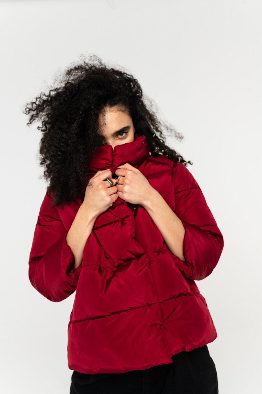 куртка женская - цвет бордовый - 3