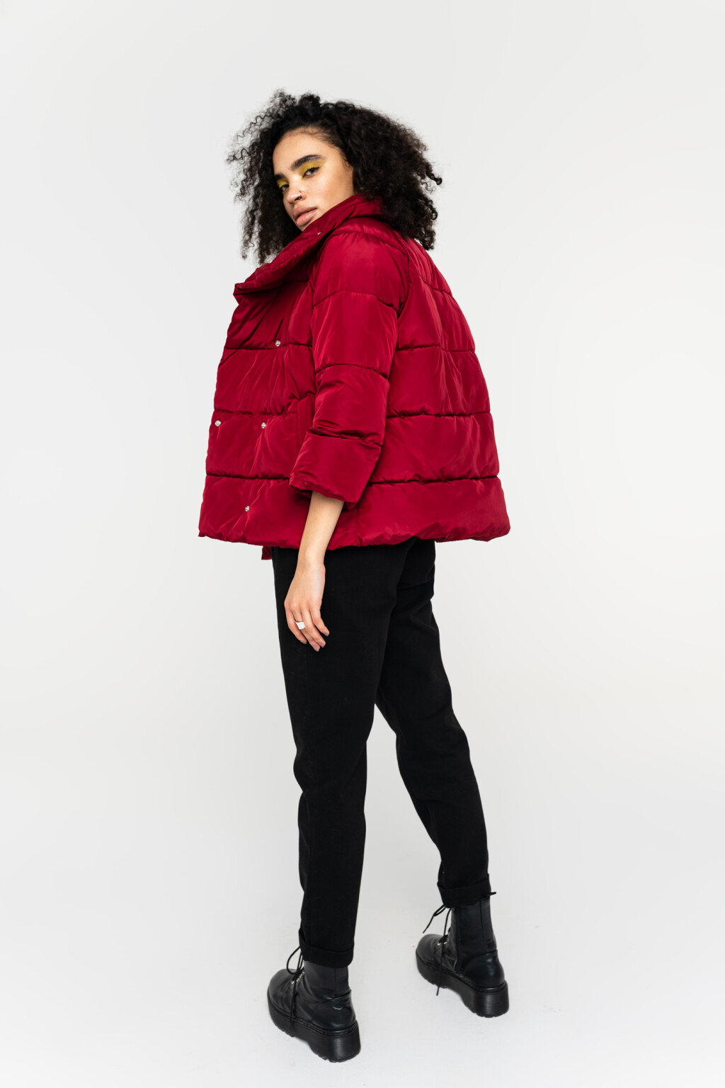 куртка женская - цвет бордовый - 6