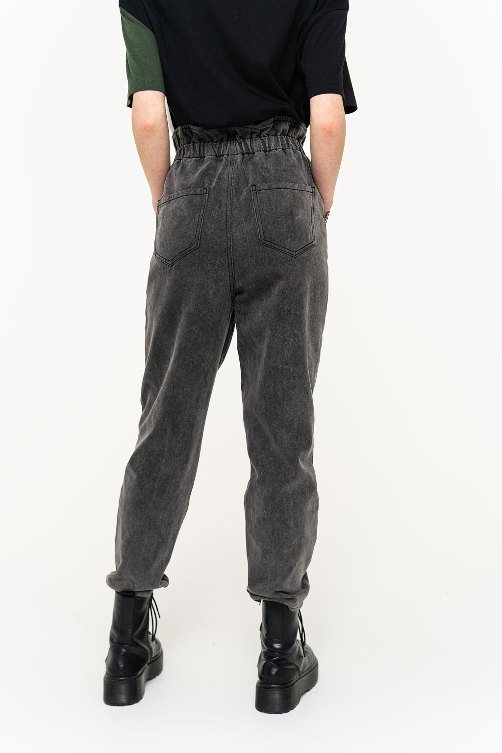 джинсы - цвет серый - 5