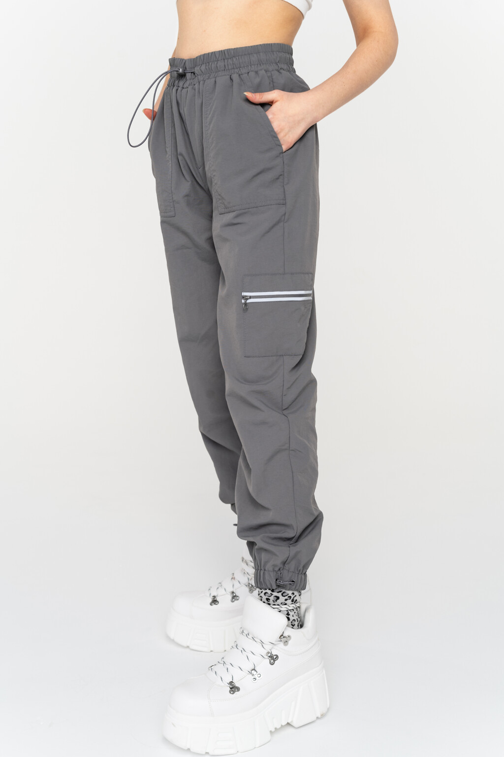 брюки жен. - цвет серый - 4