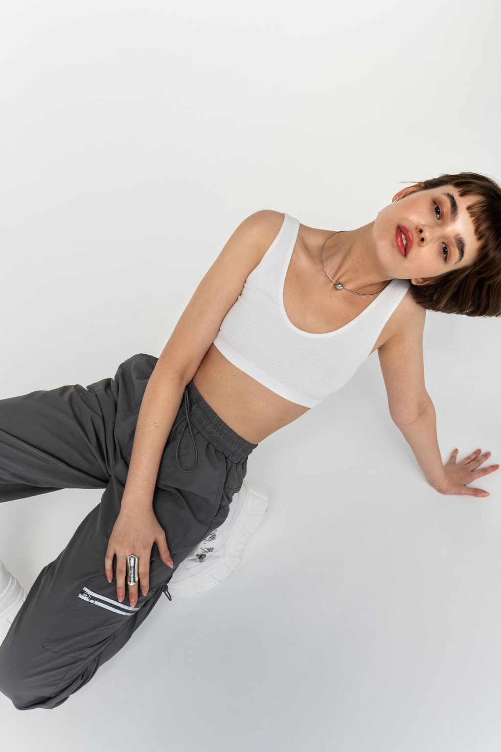 брюки жен. - цвет серый - 7