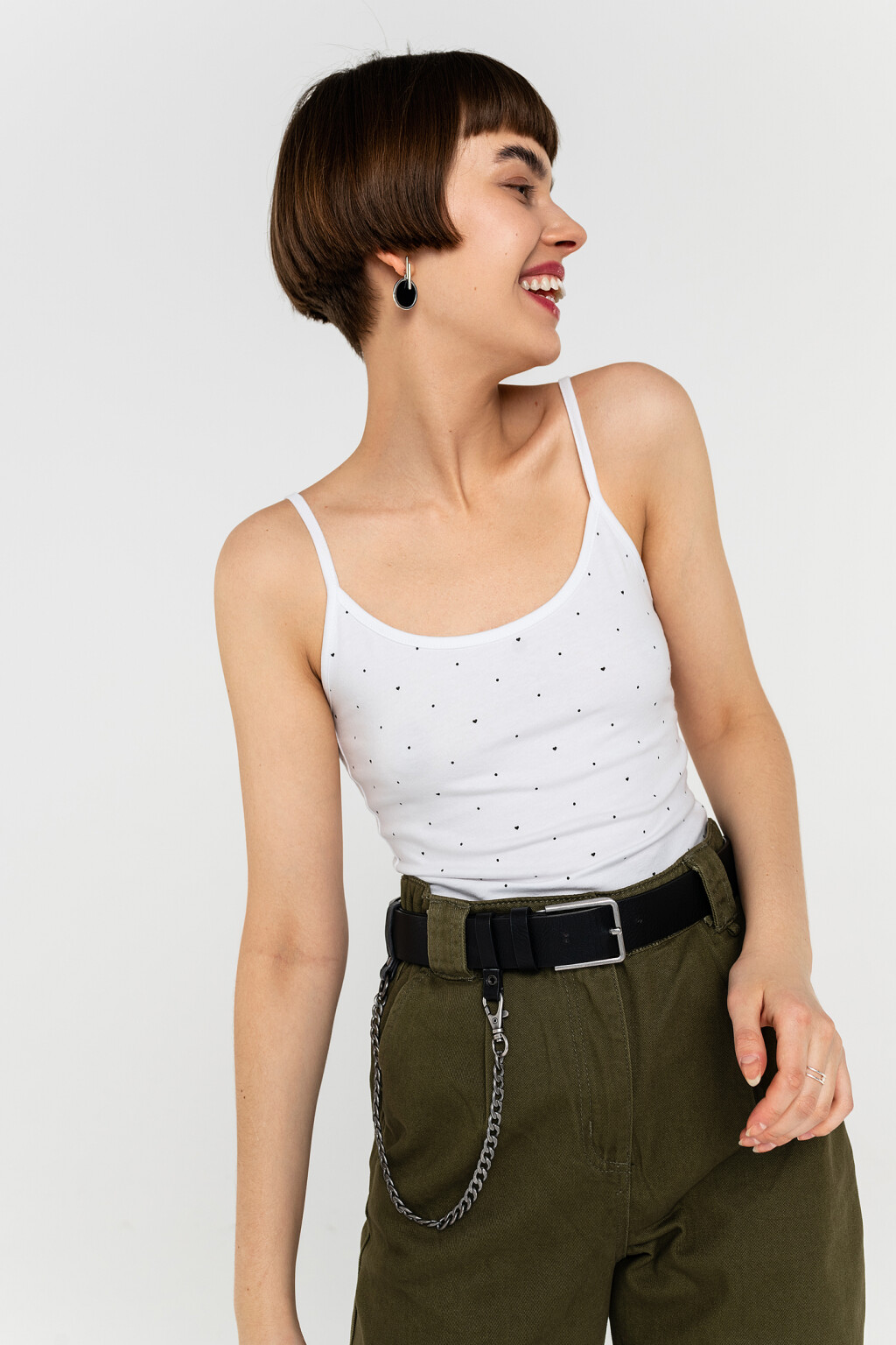 майка женская - цвет белый - 2