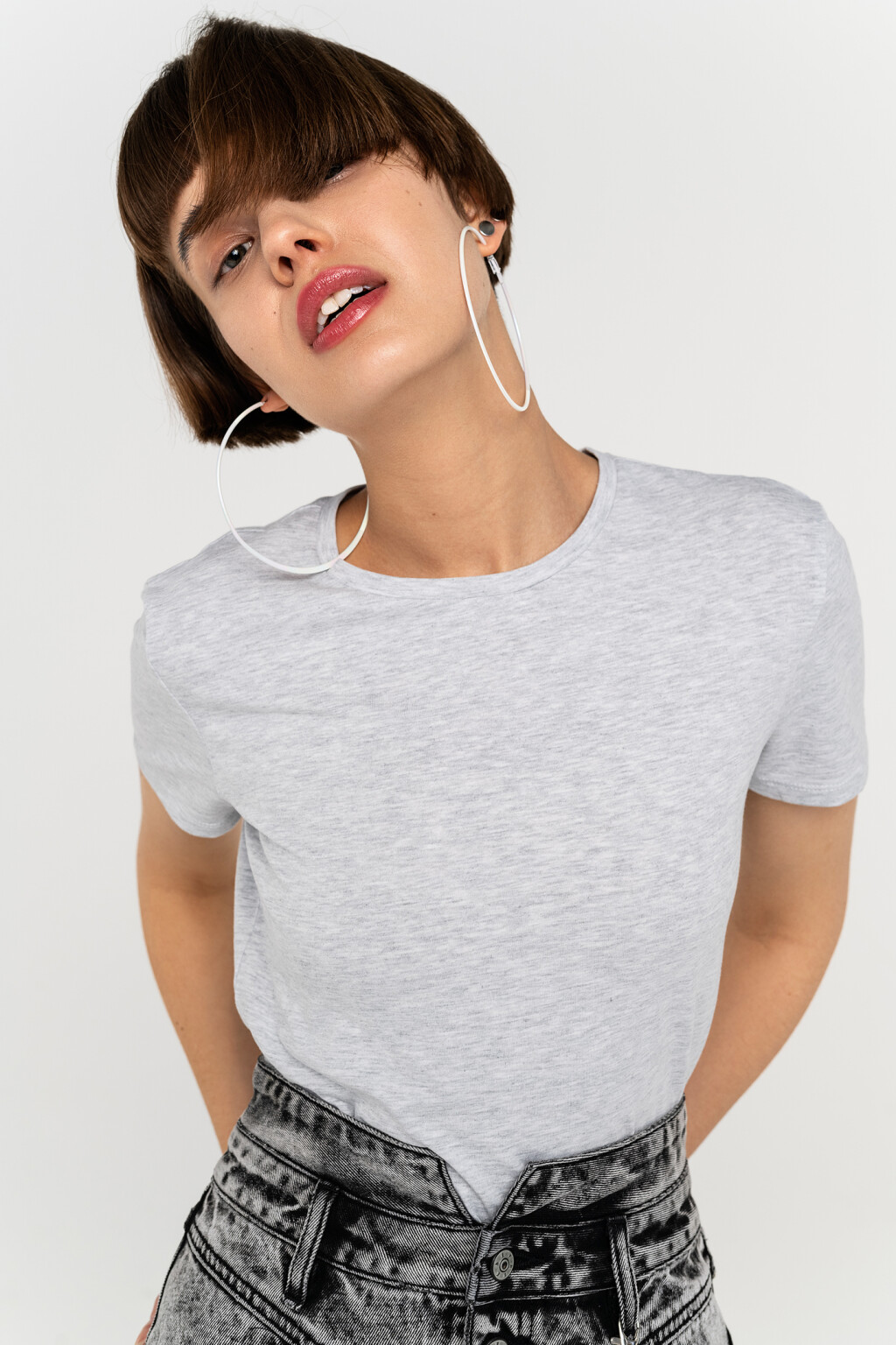 футболка женская - цвет серый - 2